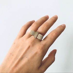 ⚡️SALE⚡️ Swarovski Delux Bow Ring Gold Plated